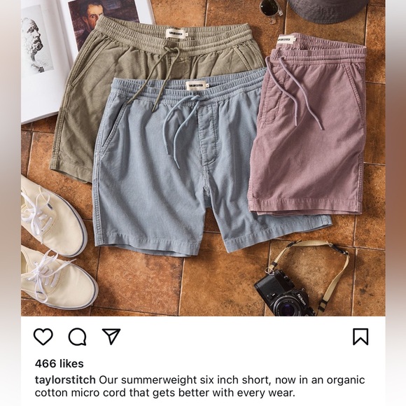 Taylor Stitch Micro Cord Shorts - Picture 2 of 4